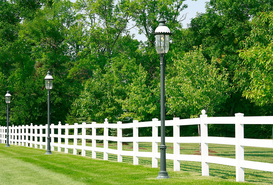 This is a picture of a commercial fencing.