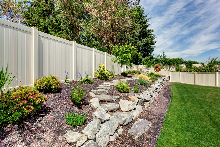 This is a picture of a vinyl fencing.